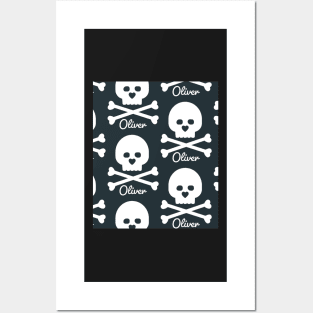 Skull and cross bones - Oliver Posters and Art